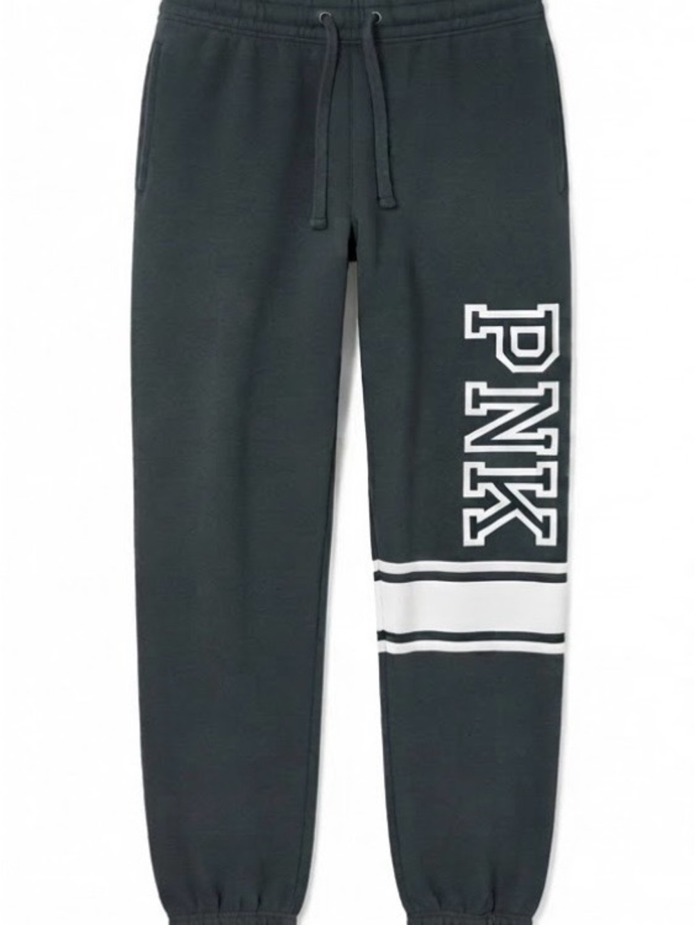 PINK Victoria's Secret Hunter Green Sweatpants with White Side Logo